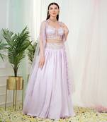 Lilac Celestia Lehenga Set