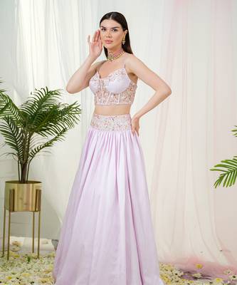 Lilac Celestia Lehenga Set 2