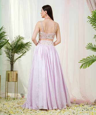 Lilac Celestia Lehenga Set 3