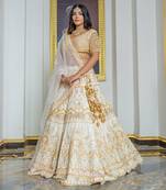 Gold Silk Lehenga Set