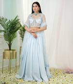 Powder Blue Fable Lehenga Set