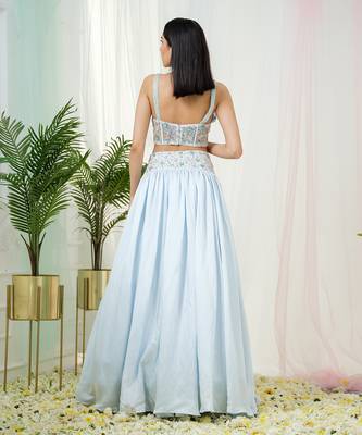 Powder Blue Fable Lehenga Set 4