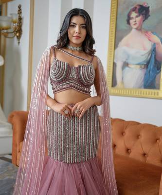 Muave Lehenga Set 4
