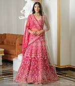Cherry Pink Lehenga Set