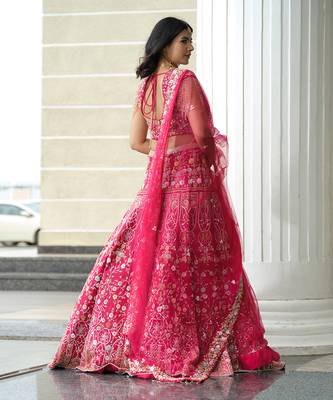 Cherry Pink Lehenga Set 2