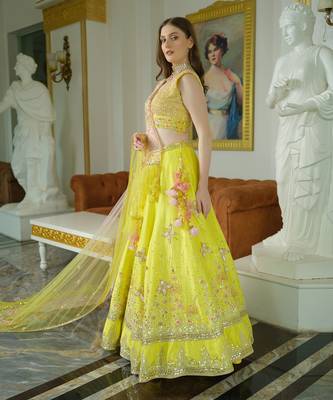 Lime Green Lehenga Set 2
