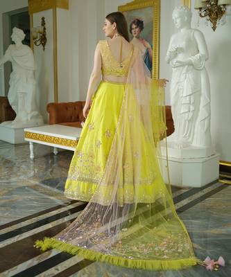 Lime Green Lehenga Set 3