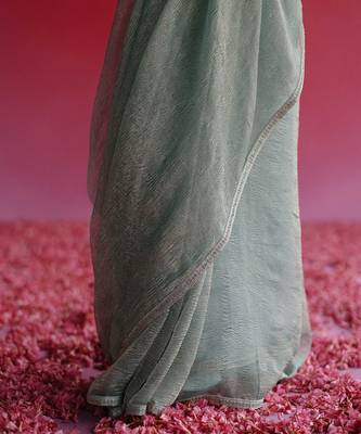 Blue sharad saree set 5