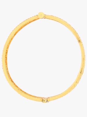 Women set of 2 24k gold-plated embellished designer bangles 4