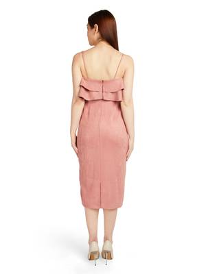 Strappy dress with front layer detail 3