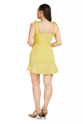 Printed fit and flare dress