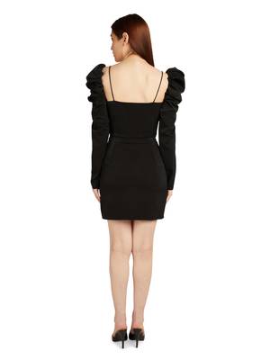 Black corset style dress 2