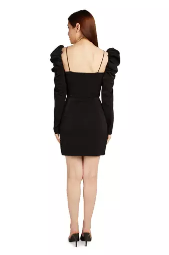 Black corset style dress