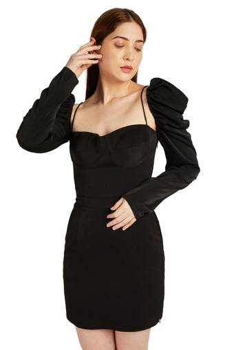 Black corset style dress