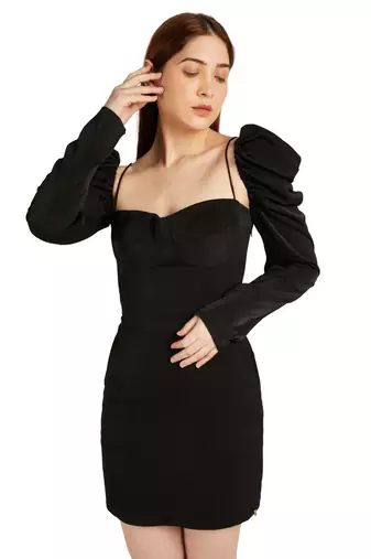 Black corset style dress