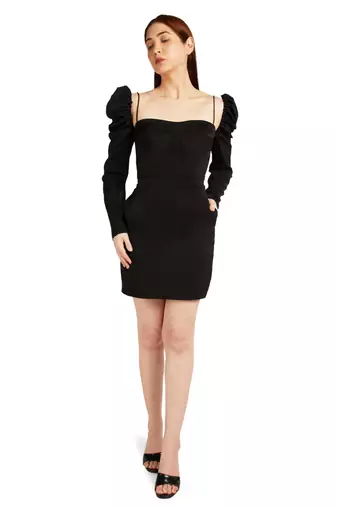 Black corset style dress