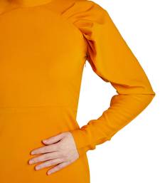 Pleated sleeve dress