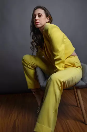 Cropped jacket & pant set