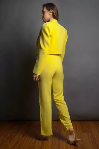 Cropped jacket & pant set