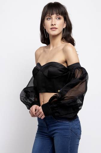Off shoulder corset top