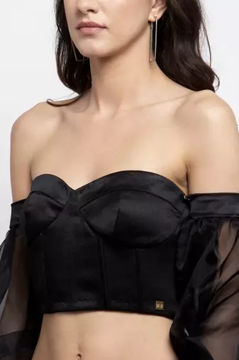 Off shoulder corset top