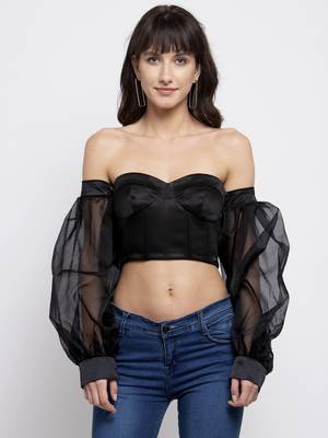Off shoulder corset top 4