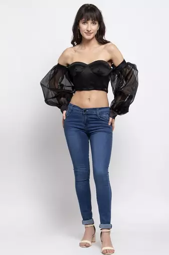 Off shoulder corset top