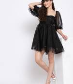 Puff sleeve tutu dress