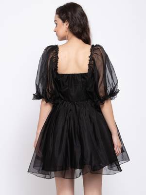 Puff sleeve tutu dress 4