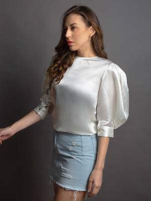 White satin top 2