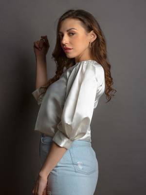 White satin top 3