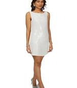 White sequence dress