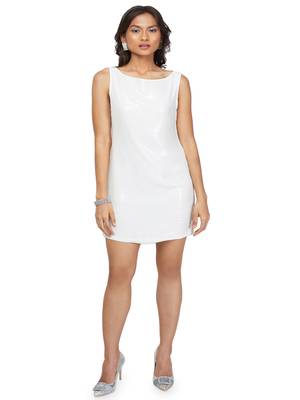 White sequence dress 2