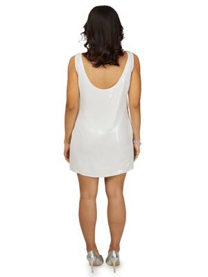 White sequence dress 3