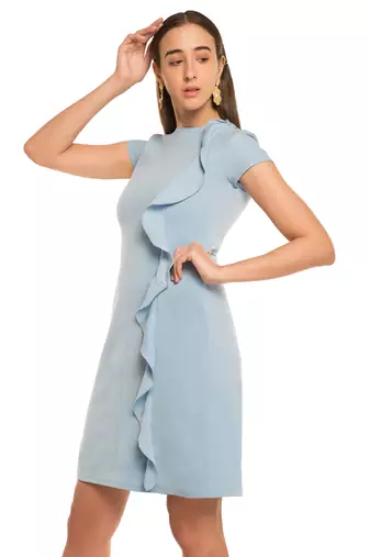 Side ruffle drfess