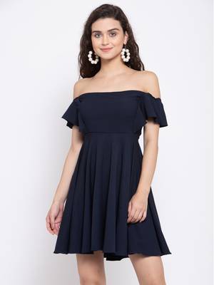 Off shoulder fit and flare dress 2