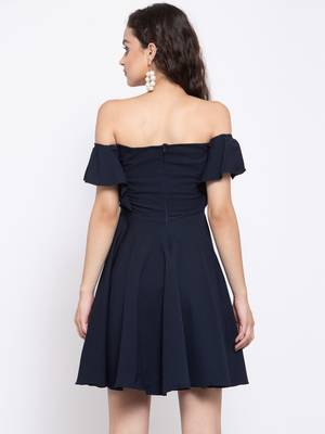 Off shoulder fit and flare dress 3