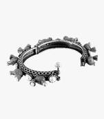 Women oxidised bird silver plated handcrafted bangle