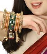 Set of 26menakari bridal chuda with hangings