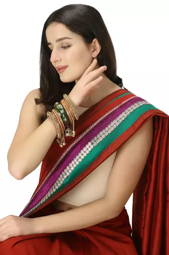 Set of 26menakari bridal chuda with hangings