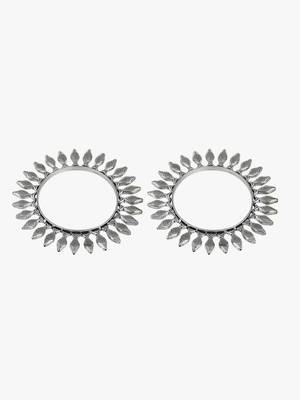 Set of two oxidised handcrafted fish bangles for women and girls 2
