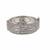 Women oxidised silver plated stone-studded flower design bangles