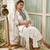 Clemira White Color Embroidered Women'S Kurta Palazzo Dupatta Set