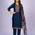 Clemira Dark Blue Color Embroidered Women'S Kurta Palazzo Dupatta Set