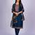Clemira Dark Blue Color Embroidered Women'S Kurta Palazzo Dupatta Set