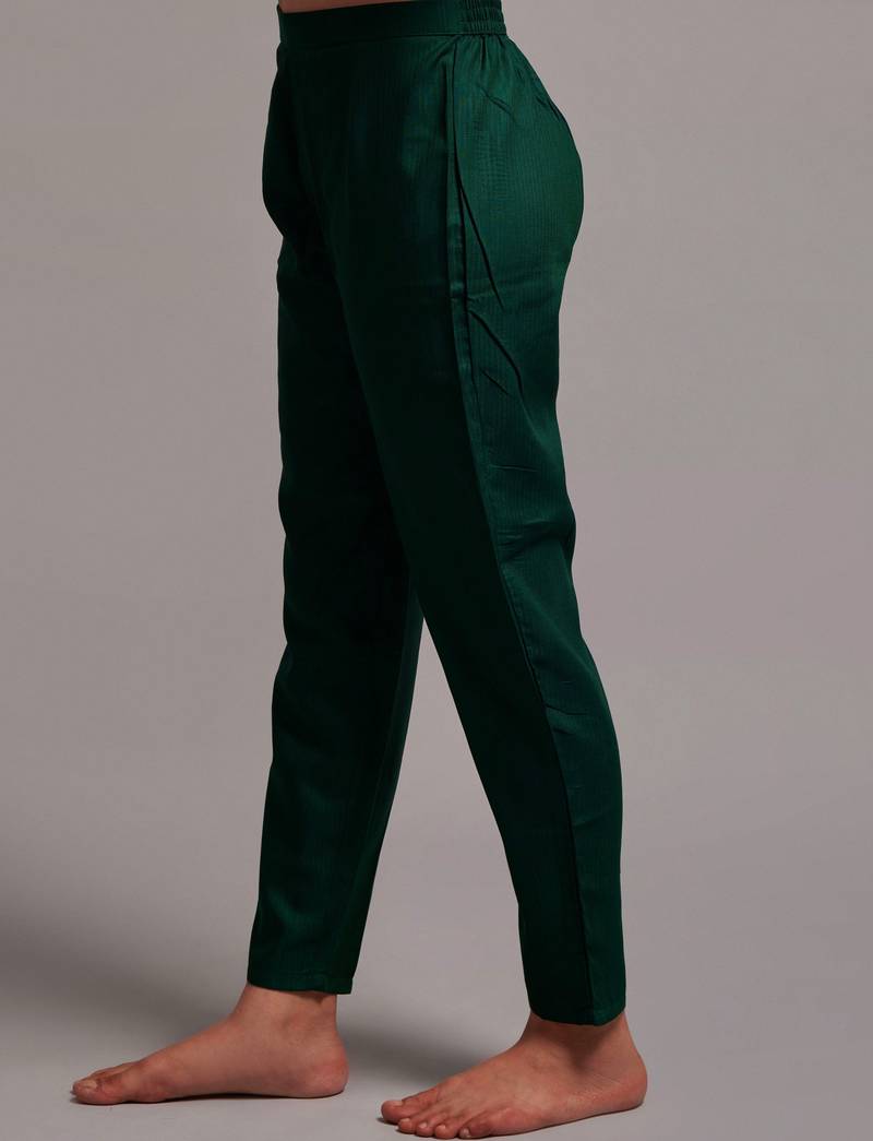 Clemira Green Color Embroidered Women'S Kurta Palazzo Dupatta Set