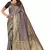 Leeza store women's blue cotton silk blend latest kanjivaram kanchipuram golden zari woven design banarasi saree