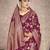 Gorgeous Designer Wine color Lichi Bindi Silk Saree with weaving work