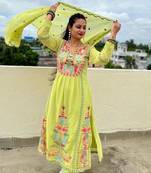 Designer Party Wear Look Top, Plazzo & Dupatta Set 