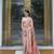 Kimisha women's peach silk woven saree with unstitched blouse piece
